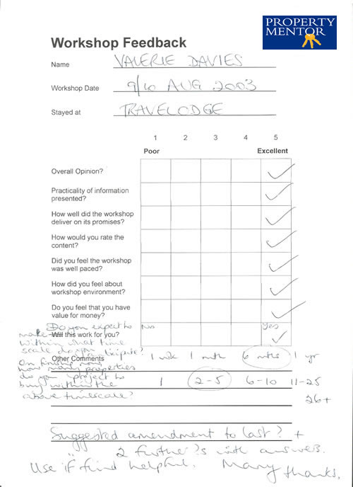 Property Seminar Testimonial